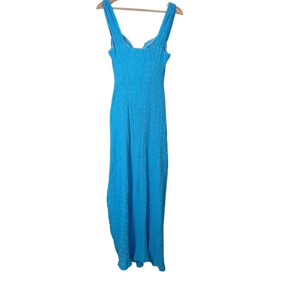 Free People Beach Dress Eleni Bodycon Midi Maxi Dress | Blue | SZ XS - Picture 4 of 11